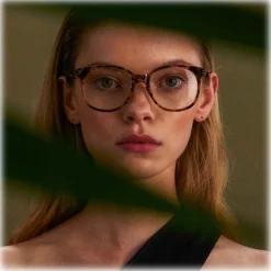 Linda Farrow - Palla D-Frame Optical Glasses in Tortoiseshell - LFL1277C5OPT - Eyewear - Avvenice^ Sunglasses