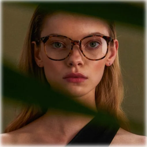 Linda Farrow - Palla D-Frame Optical Glasses in Tortoiseshell - LFL1277C5OPT - Eyewear - Avvenice^ Sunglasses