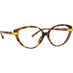 Linda Farrow - Palm Cat Eye Optical Glasses in Tortoiseshell - LFL1211C5OPT - Eyewear - Avvenice^ Sunglasses