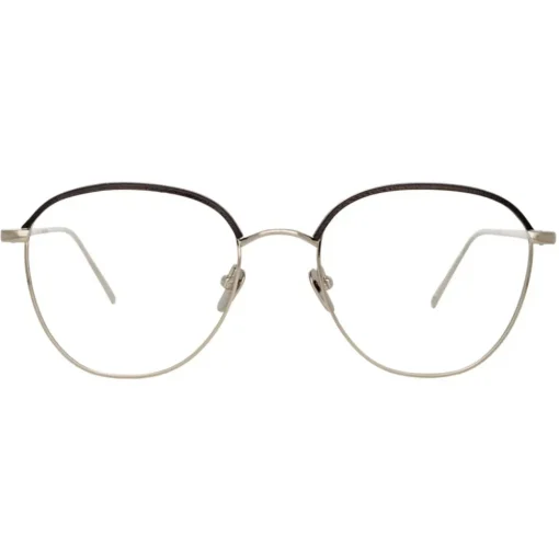 Linda Farrow - Raif Square Optical Glasses in White Gold Black - LFL819C9OPT - Eyewear - Avvenice^ Sunglasses