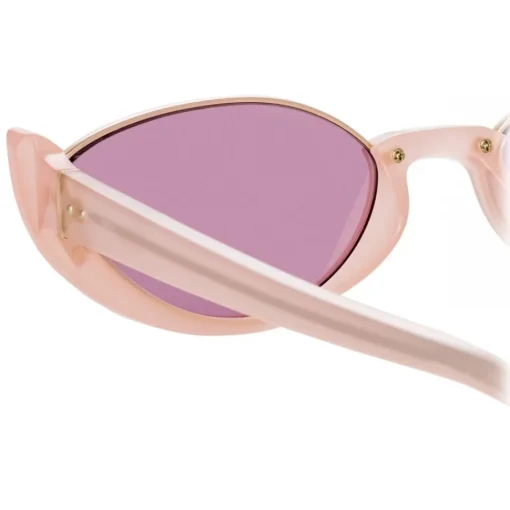 Linda Farrow - Ralph & Russo Robyn Cat Eye Sunglasses in Pink - LFL1169C6SUN - Eyewear - Avvenice^ Sunglasses