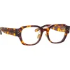 Linda Farrow - Ramon Rectangular Optical Glasses in Tortoiseshell - LFL1270C5OPT - Eyewear - Avvenice