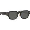 Linda Farrow - Ramon Rectangular Sunglasses in Black - LFL1270C1SUN - Eyewear - Avvenice^ Sunglasses