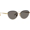 Linda Farrow - Regina Cat Eye Sunglasses in Black - LFL1408C3SUN - Eyewear - Avvenice^ Sunglasses