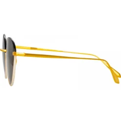Linda Farrow - Regina Cat Eye Sunglasses in Black - LFL1408C3SUN - Eyewear - Avvenice^ Sunglasses