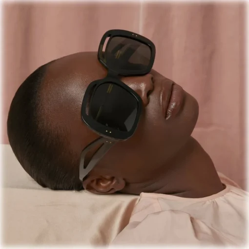Linda Farrow - Renata Oversized Sunglasses in Tortoiseshell - LFL1126C2SUN - Eyewear - Avvenice^ Sunglasses