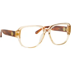 Linda Farrow - Renee Oversized Optical Glasses in Ash - LFL1293C3OPT - Eyewear - Avvenice