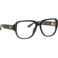 Linda Farrow - Renee Oversized Optical Glasses in Black - LFL1293C1OPT - Eyewear - Avvenice