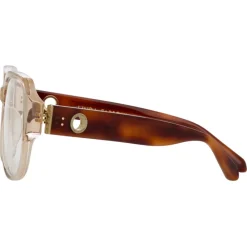 Linda Farrow - Renee Oversized Optical Glasses in Ash - LFL1293C3OPT - Eyewear - Avvenice