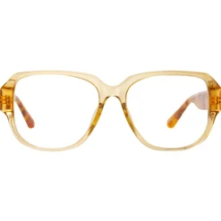 Linda Farrow - Renee Oversized Optical Frame in Saffron - LFL1293C2OPT - Eyewear - Avvenice^ Sunglasses