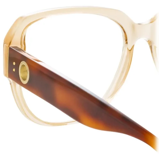 Linda Farrow - Renee Oversized Optical Glasses in Ash - LFL1293C3OPT - Eyewear - Avvenice
