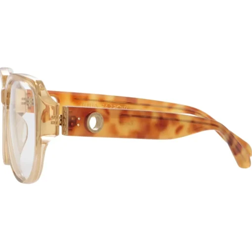 Linda Farrow - Renee Oversized Optical Frame in Saffron - LFL1293C2OPT - Eyewear - Avvenice^ Sunglasses