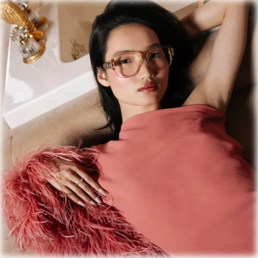 Linda Farrow - Renee Oversized Optical Glasses in Ash - LFL1293C3OPT - Eyewear - Avvenice