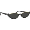 Linda Farrow - Robyn Cat Eye Sunglasses in Black - LFL1169C1SUN - Eyewear - Avvenice^ Sunglasses