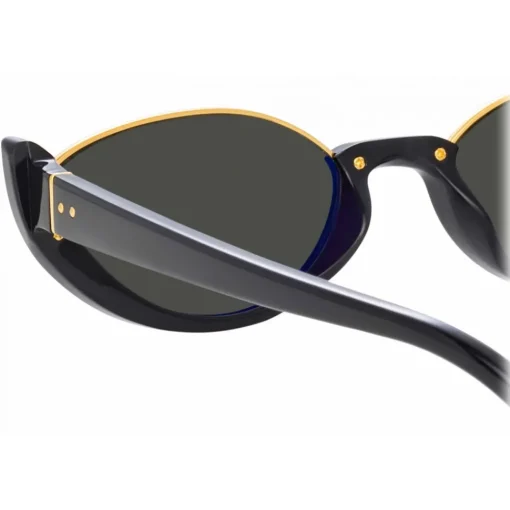 Linda Farrow - Robyn Cat Eye Sunglasses in Black - LFL1169C1SUN - Eyewear - Avvenice^ Sunglasses