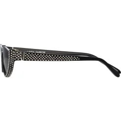 Linda Farrow - Robyn Cat Eye Sunglasses in Black Crystal - LFL1169C8SUN - Eyewear - Avvenice