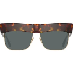 Linda Farrow - Rosalie Oversized Sunglasses in Tortoiseshell - LFL1284C2SUN - Eyewear - Avvenice^ Sunglasses