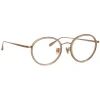 Linda Farrow - Sato Oval Optical Frame in Rose Gold - LFL1452C3OPT - Eyewear - Avvenice