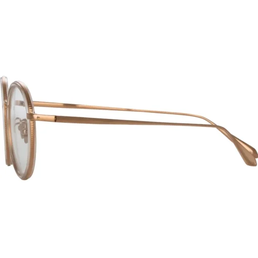 Linda Farrow - Sato Oval Optical Frame in Rose Gold - LFL1452C3OPT - Eyewear - Avvenice