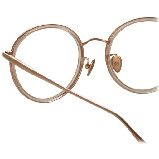Linda Farrow - Sato Oval Optical Frame in Rose Gold - LFL1452C3OPT - Eyewear - Avvenice