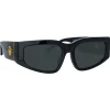 Linda Farrow - Senna Cat Eye Sunglasses in Black - LFL1351C1SUN - Eyewear - Avvenice^ Sunglasses