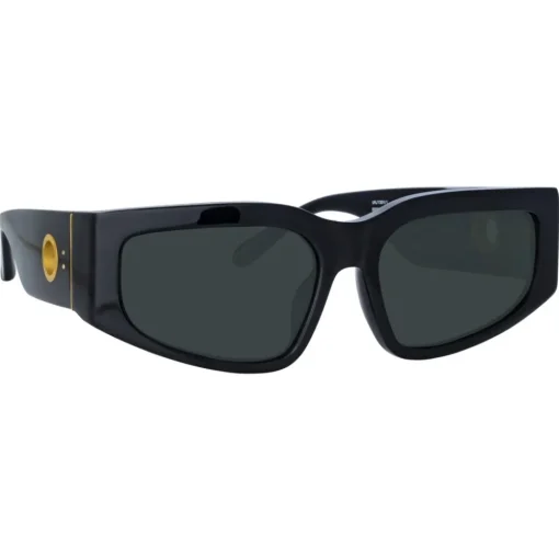 Linda Farrow - Senna Cat Eye Sunglasses in Black - LFL1351C1SUN - Eyewear - Avvenice^ Sunglasses