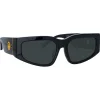 Linda Farrow - Senna Cat Eye Sunglasses in Black (Men’s) - LFL1351C1SUN - Eyewear - Avvenice
