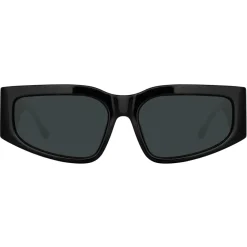 Linda Farrow - Senna Cat Eye Sunglasses in Black - LFL1351C1SUN - Eyewear - Avvenice^ Sunglasses
