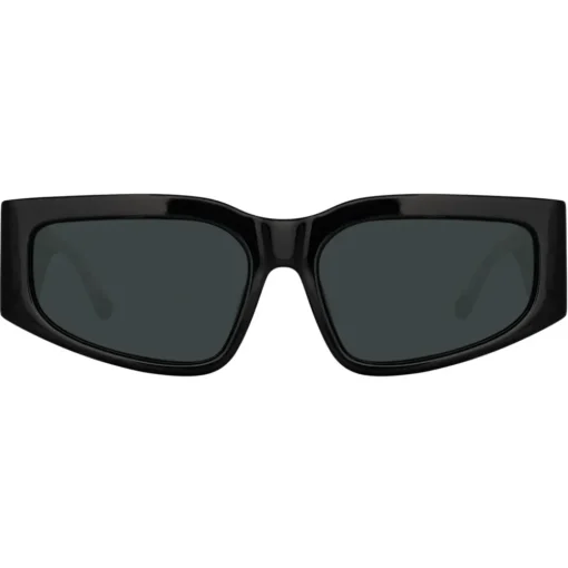 Linda Farrow - Senna Cat Eye Sunglasses in Black - LFL1351C1SUN - Eyewear - Avvenice^ Sunglasses