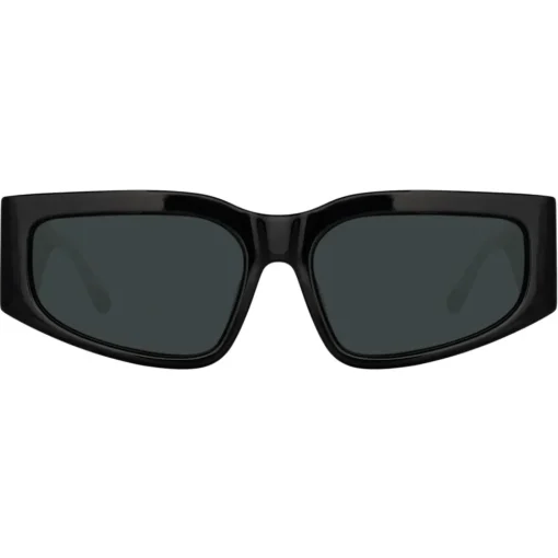 Linda Farrow - Senna Cat Eye Sunglasses in Black (Men’s) - LFL1351C1SUN - Eyewear - Avvenice