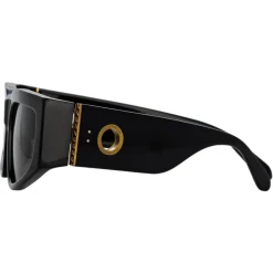 Linda Farrow - Senna Cat Eye Sunglasses in Black - LFL1351C1SUN - Eyewear - Avvenice^ Sunglasses