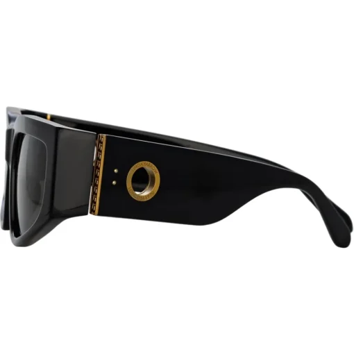 Linda Farrow - Senna Cat Eye Sunglasses in Black - LFL1351C1SUN - Eyewear - Avvenice^ Sunglasses