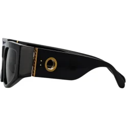 Linda Farrow - Senna Cat Eye Sunglasses in Black (Men’s) - LFL1351C1SUN - Eyewear - Avvenice