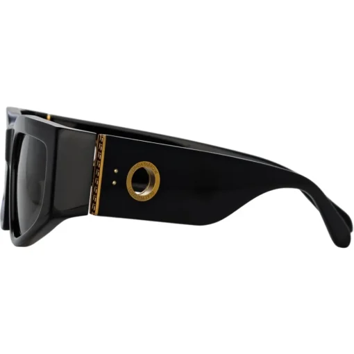 Linda Farrow - Senna Cat Eye Sunglasses in Black (Men’s) - LFL1351C1SUN - Eyewear - Avvenice