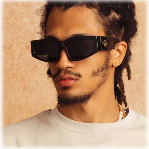 Linda Farrow - Senna Cat Eye Sunglasses in Black (Men’s) - LFL1351C1SUN - Eyewear - Avvenice