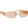 Linda Farrow - Shelby Cat Eye Sunglasses in Peach - LFL1157C5SUN - Eyewear - Avvenice