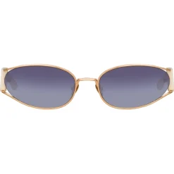 Linda Farrow - Shelby Cat Eye Sunglasses in Cream - LFL1157C3SUN - Eyewear - Avvenice^ Sunglasses