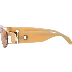 Linda Farrow - Shelby Cat Eye Sunglasses in Peach - LFL1157C5SUN - Eyewear - Avvenice