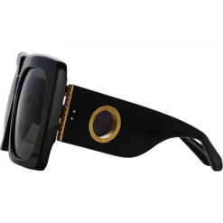 Linda Farrow - Sierra Oversized Sunglasses in Black - LFL1346C1SUN - Eyewear - Avvenice
