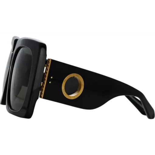 Linda Farrow - Sierra Oversized Sunglasses in Black - LFL1346C1SUN - Eyewear - Avvenice