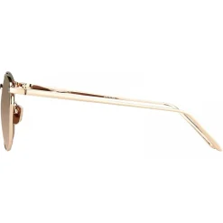 Linda Farrow - Simon Square Sunglasses in Rose Gold - LFLC479C3SUN - Eyewear - Avvenice