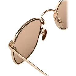 Linda Farrow - Simon Square Sunglasses in Rose Gold - LFLC479C3SUN - Eyewear - Avvenice