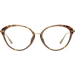 Linda Farrow - Song Cat Eye Optical Frame in Tortoiseshell - LFL1445C4OPT - Eyewear - Avvenice^ Sunglasses