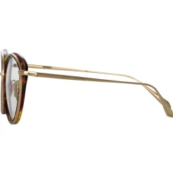Linda Farrow - Song Cat Eye Optical Frame in Tortoiseshell - LFL1445C4OPT - Eyewear - Avvenice^ Sunglasses