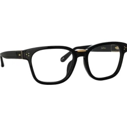 Linda Farrow - Steffen Optical D-Frame in Black - LFL1402C4OPT - Eyewear - Avvenice