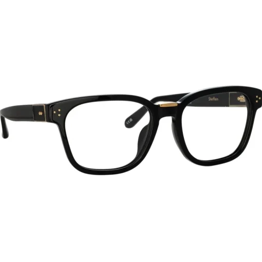 Linda Farrow - Steffen Optical D-Frame in Black - LFL1402C4OPT - Eyewear - Avvenice