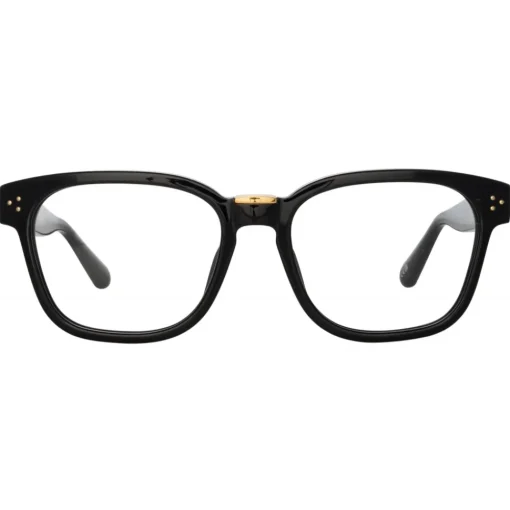 Linda Farrow - Steffen Optical D-Frame in Black - LFL1402C4OPT - Eyewear - Avvenice