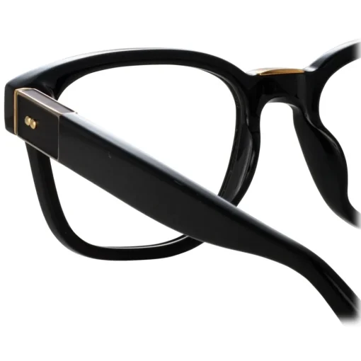 Linda Farrow - Steffen Optical D-Frame in Black - LFL1402C4OPT - Eyewear - Avvenice