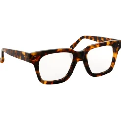 Linda Farrow - The Max D-Frame Optical Glasses in Tortoiseshell - LFLC71C2OPT - Eyewear - Avvenice^ Sunglasses