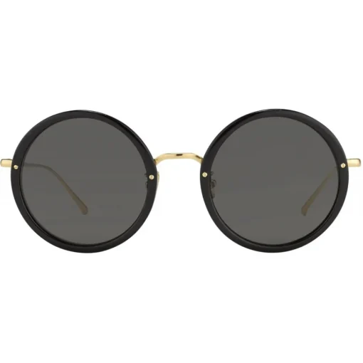 Linda Farrow - The Tracy Round Sunglasses in Black (C11) - LFL239C11SUN - Eyewear - Avvenice^ Sunglasses